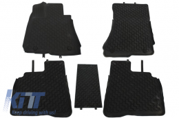 image-0-Floor Mats Rubber Mats suitable for MERCEDES Benz S-Class W221 Long Wheel Base (2005-2012) Black