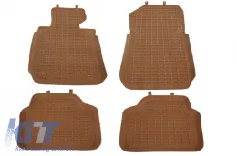 image-10-Floor Mats Rubber Mats suitable for BMW 3 Series E90/E91 (2004-2011) Brown