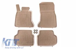 image-14-Floor mat Rubber Beige suitable for BMW Series 5 F10 F11 (2010-2013) Sedan Touring
