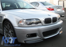 Предна Броня , подходяща за BMW 3 Series Купе/ Кабрио/Sedan/Combi E46 (1998-2004) M3 Дизайн с вентилационни отвори и Сплитери Carbon CSL Дизайн-image-6023001