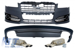 image-22-Complete Body Kit suitable for AUDI A8 D4 (2015-2018) S8 Design