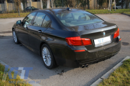 Ляво дифузьор с двоен изход, подходящ за BMW 5 Series F10 F11 Sedan Touring (2011-2017) M-Performance дизайн-image-6023842