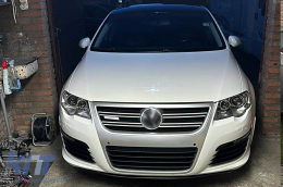 Предна Решетка подходяща за VW Passat 3C (2007-2010) Сребърен алуминиев външен вид-image-6127302