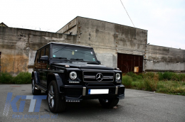 Лопатка за преден капак Лопатка за преден капак, подходяща за Mercedes G-Class W463 (1989-2017) C197 Obsidian Черен PMMA-image-6003705