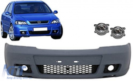 Предна Броня подходяща за Opel / VAUXHALL Astra G (1998-2005) OPC дизайн с Фарове за мъгла-image-6087389