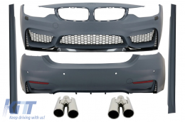 image-23-Пълен комплект за каросерия, подходящ за BMW 4 Series F32 Купе F33 Кабрио (2013-2019) M4 Дизайн с Накрайници за ауспух ACS Design
