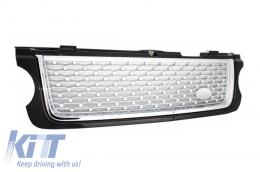 Комплект за тяло, подходящ за Land Range Rover Vogue L322 (2002-2012) Черен Сребърен Решетка Edition Автобиографичен дизайн-image-6006296