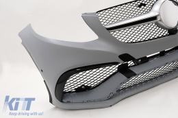 Комплект за тяло, подходящ за Mercedes GLE Купе C292 Спортна линия (2015-2019) с Хром-image-6097687