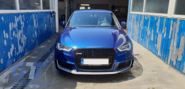 Предна Броня, подходяща за AUDI A3 8V (2012-2015) Седан/ Седан / Кабриолет RS3 Брилянтен Черен дизайн-image-6028546
