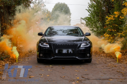 Предна Решетка без значки, подходяща за Audi A4 B8 (2007-2012) RS Дизайн Piano Black-image-6064026