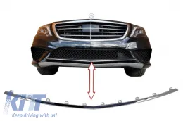 Среден Спойлер на Предна Броня , подходящ за Mercedes W222 S-Class (2013-2017) S65 Дизайн-image-6010826