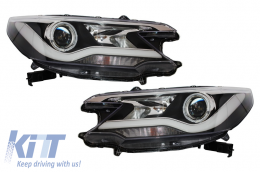 image-63-Headlights LED suitable for HONDA CR-V 2012-2014 RM4 Pre-Facelift Light Bar Facelift Design