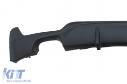 Дефузьор за задна броня , подходящ за BMW 4 Series F32 F33 F36 (2013-) Купе Кабрио M Performance Дизайн Ляво двоен изход-image-6018560