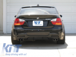 Двоен двоен дифузьор на Задна Броня , подходящ за BMW E90 3 Series M Performance Дизайн (2004-2012)-image-6010609