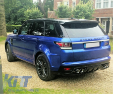 Пълен комплект за каросерия, подходящ за Range ROVER Спорт L494 (2013-2017) SVR Дизайн със Прагове и Антикрило-image-6010719