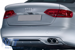 Дифузьор на Задна Броня , Подходящ за Audi A4 B8 Sedan Pre Facelift (2007-2012) AB-Design-image-6010986