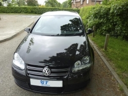 Предна Броня подходяща за VW Golf V 5 (2003-2007) Jetta (2005-2010) R32 Piano Гланцирано черно Grill-image-6015648