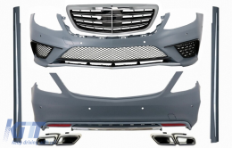 image-10-Пълен комплект за каросерия, подходящ за Mercedes S-Class W222 (2013-06.2017) S63 Дизайн LWB