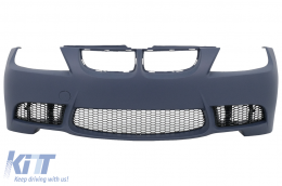 Предна Броня подходяща за BMW 3 Series E90 E91 Touring LCI Facelift (2008-2011) M3 Дизайн Без фарове за мъгла-image-6014107