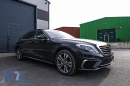 Комплект за каросерия, подходящ за Mercedes S-Class W222 (2013-06.2017) Дълга версия с Накрайници за ауспух S63 Дизайн Хром Special Edition-image-6091094