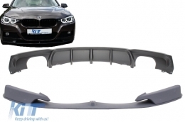image-23-Front Bumper Spoiler with Rear Diffuser suitable for BMW 3 Series F30 F31 (2011-up) Limo Touring M Performance Package