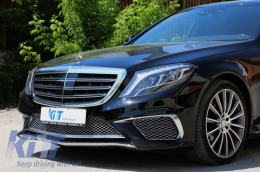 Предна Броня със Прагове подходяща за Mercedes S-Class W222 (2013-06.2017) S65 Дизайн-image-6014993