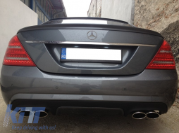 Дефузьор за задна броня подходящ за Mercedes W221 S-Class (2010-2013) Facelift S63 S65 Дизайн-image-6020649