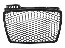 image-39-Предна Решетка без значки, подходяща за Audi A4 B7 (2004-2008) RS4 Piano Black