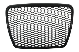 Предна Решетка без значки, подходяща за AUDI A6 4F 4F2 C6 (2004-2011) RS Дизайн Piano Black-image-6016919