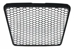 Предна Решетка без значки, подходяща за AUDI A6 4F 4F2 C6 (2004-2011) RS Дизайн Piano Black-image-6016921