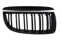 Предна бъбрековидни Решетки , подходящи за BMW 3 Series E90 E91 Pre-LCI (2005-2008) М дизайн с двойна лента Piano Black-image-6017696