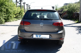 Пълен комплект за каросерия, подходящ за VW Golf 7 VII (2012-2017) R-line Look с Фарове 3D LED DRL Flowing Динамичен Sequential Въртящи се светлини Сребърен-image-6017928