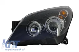 image-71-Headlight Replacement suitable for OPEL Astra H (2004-09) 2 Halo Rims Black Left Side