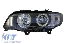 image-65-Headlights Replacement suitable for BMW X5 E53 Facelift (2004-2006) 2 Halo Rims Black  Left Side