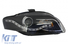image-74-Headlight Replacement suitable for AUDI A4 B7 (2004-2008) Black Right Side