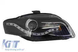 image-72-Headlight Replacement suitable for AUDI A4 B7 (2004-2008) Black Right Side