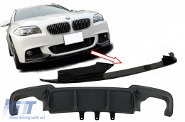 image-8-Double Air Diffuser with Front Bumper Spoiler Lip Package suitable for BMW 5 Series F10 F11 (2011-2017) M-Performance Design