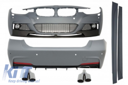 image-12-Complete Body Kit with Exhaust Muffler Tips Black suitable for BMW 3 Series F30 (2011-2019) M-Performance Design