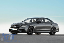 Комплект за каросерия, подходящ за Mercedes E-Class W213 (2016-2019) E63 Дизайн Накрайници на ауспуха-image-6021264