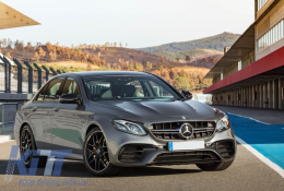 Комплект за каросерия, подходящ за Mercedes E-Class W213 (2016-2019) E63 Дизайн Накрайници на ауспуха-image-6021266