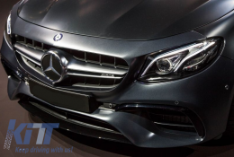 Комплект за каросерия, подходящ за Mercedes E-Class W213 (2016-2019) E63 Дизайн Накрайници на ауспуха-image-6021268