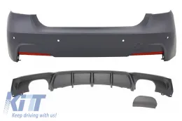 image-16-Rear Bumper with Valance Diffuser Single / Double Outlet suitable for BMW 3'er F30 F31 (2011-up) M Performance Design
