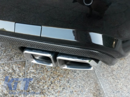 Дефузьор за задна броня с Накрайници за ауспух подходящ за Mercedes S-Class W221 (2005-2013)-image-6019118