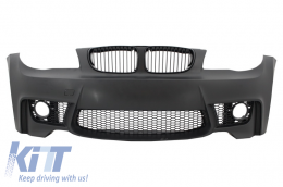 image-1-Front Bumper suitable for BMW 1'er E81/E82 E87/E88 (2004-2011) 1M Design Without Fog Lights