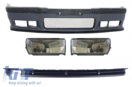 image-8-Body Kit suitable for BMW 3er E36 (1992-1997) M3 Design With Smoke Fog Lights