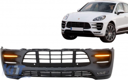 Предна Броня подходяща за Porsche Macan (2014-07.2018) Турбо Дизайн-image-6105792