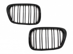 Боди комплект, подходящ за BMW 5 Series E39 (1997-2003) M5 Look with Централна решетка Double Stripe Piano Black-image-6019414