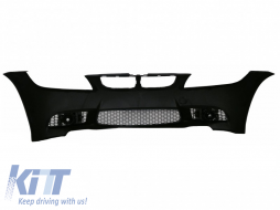 Предна Броня , подходяща за BMW 3 Series E90 Sedan E91 Touring (2004-2008) Non LCI M3 Дизайн с Фарове за мъгла дим-image-6019845