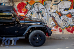 Плоска стоманена тръба на Предна трошачка за Вежди за калниците , подходяща за JEEP Wrangler Rubicon JK (2007-2017)-image-6022404