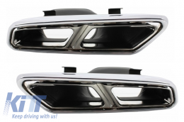Комплект за тяло, подходящ за Mercedes W212 E-Class Facelift (2013-up) E63 Дизайн с Накрайници за ауспух-image-6020505